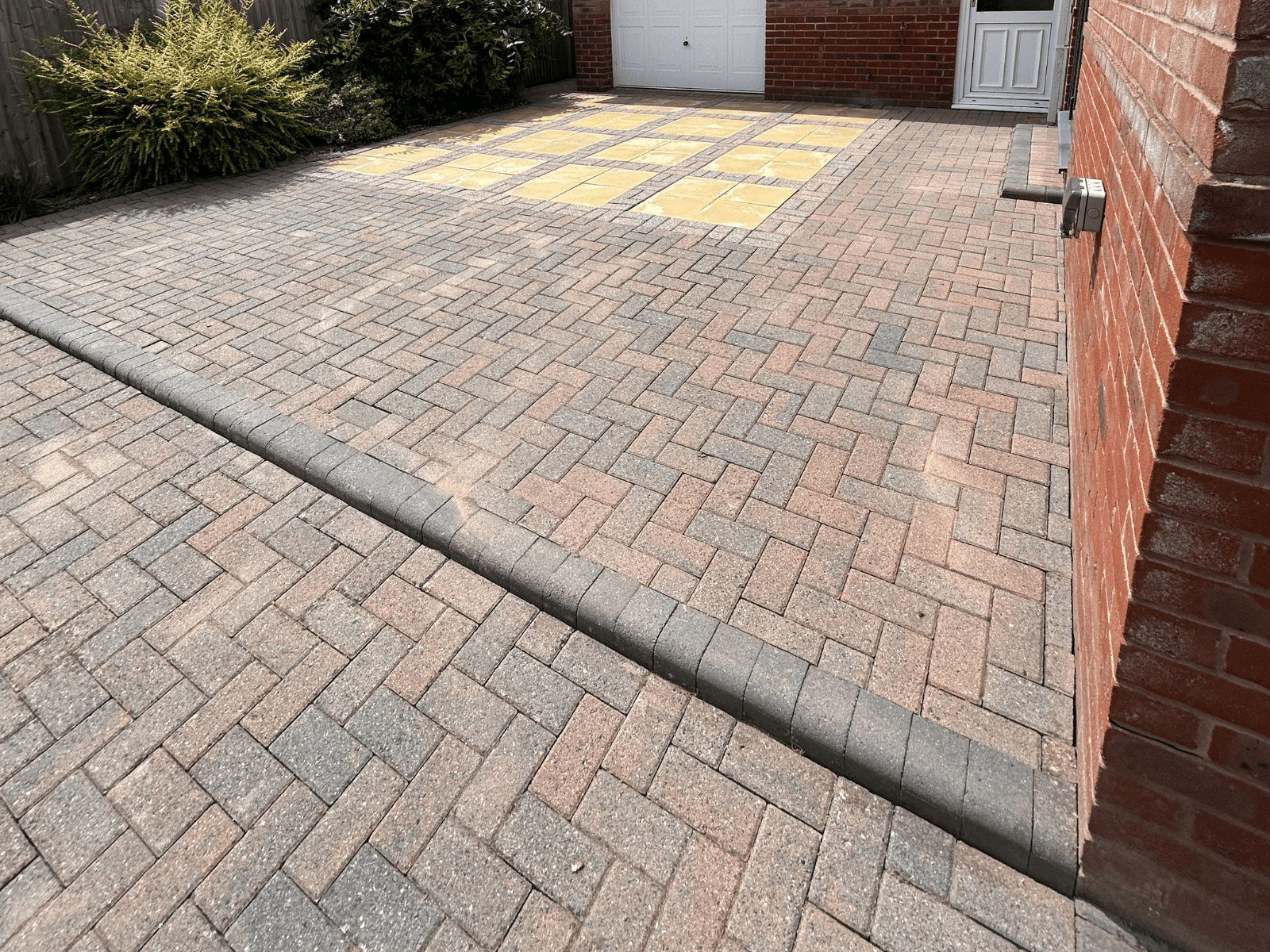 Patio clean-up after cleaning